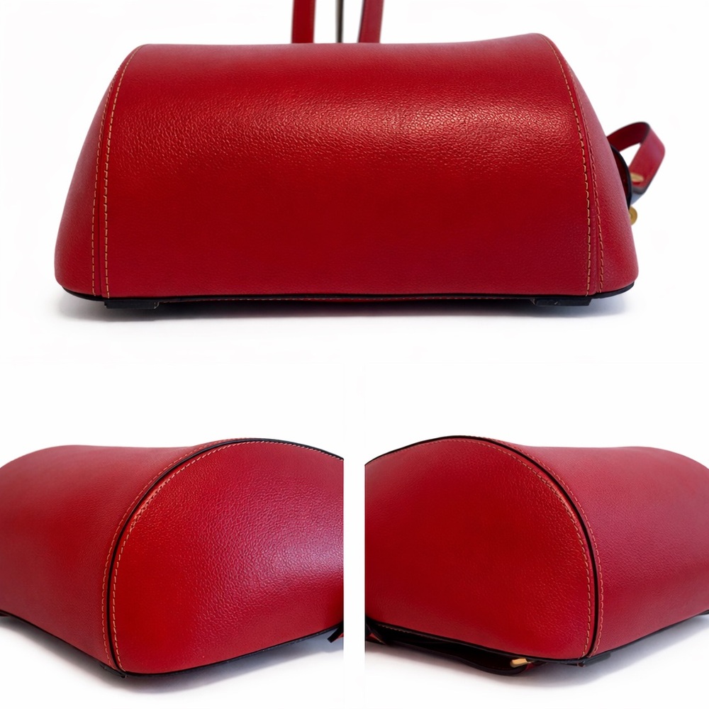 Delvaux • Amitie Red Leather Backpack, Excellent Condition - Picture 13 of 17